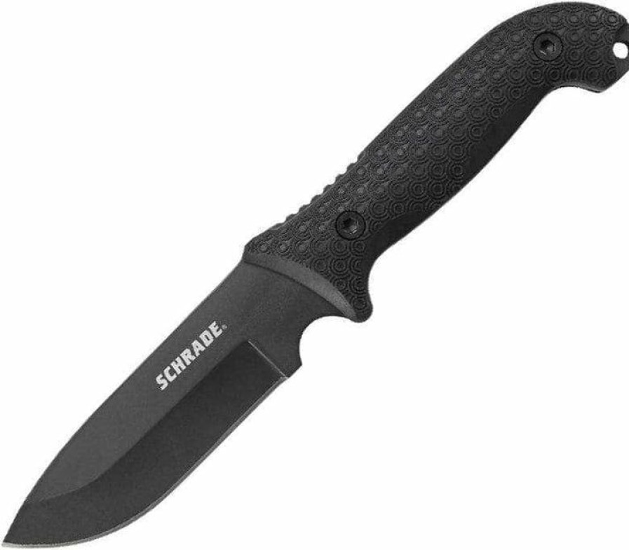 Pocket Knives * | Affordable Price Schrade Schf51 Frontier Full Tang Fixed Blade Knife With Sheath And Ferro Rod Sharpener