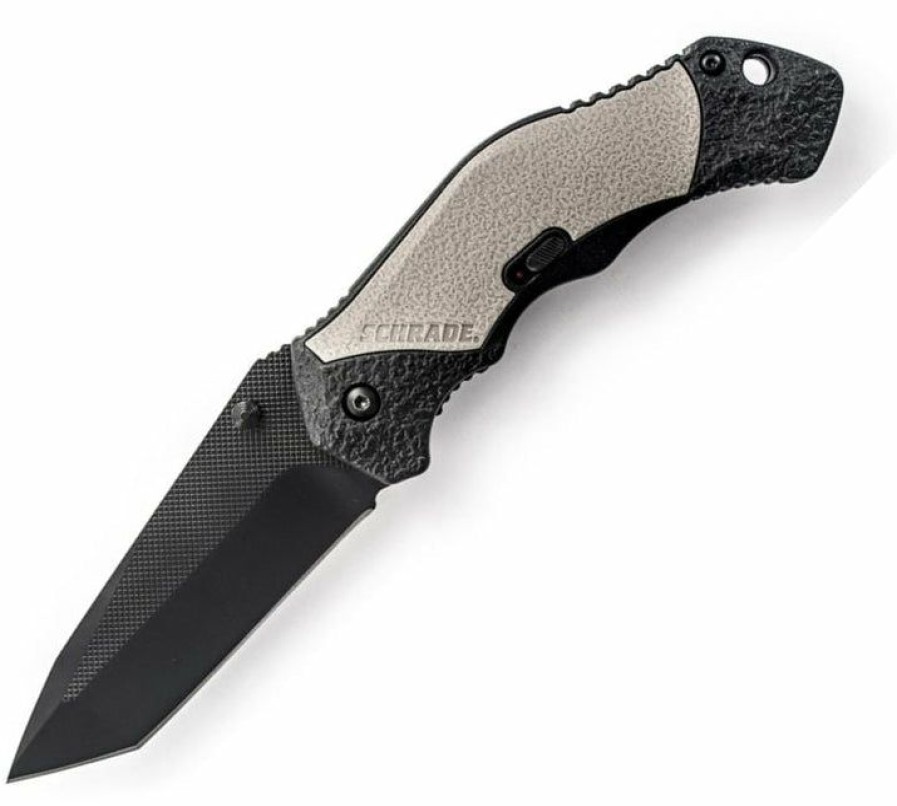 Blade * | Affordable Price Schrade Scha4Bgt M.A.G.I.C. Assisted Opening Liner Lock Folding Knife W/ Plain Tanto Blade