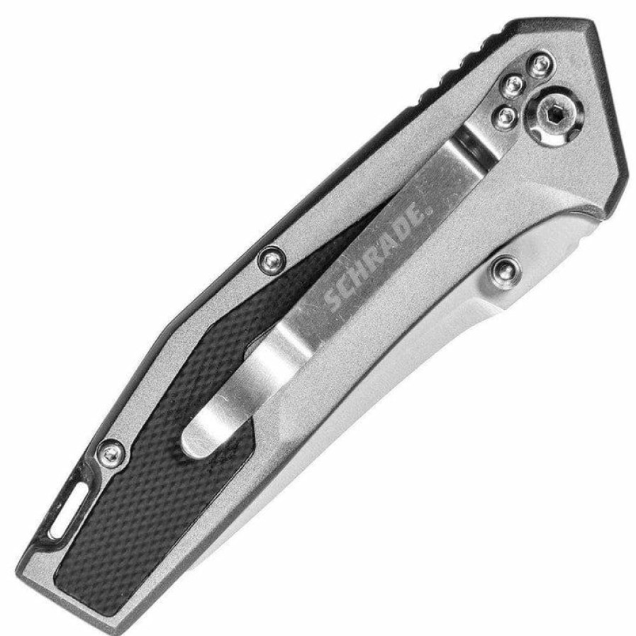 Blade * | Affordable Price Schrade Sch705, 3.25 Bead Blast Blade, Aluminum Handle 1084289