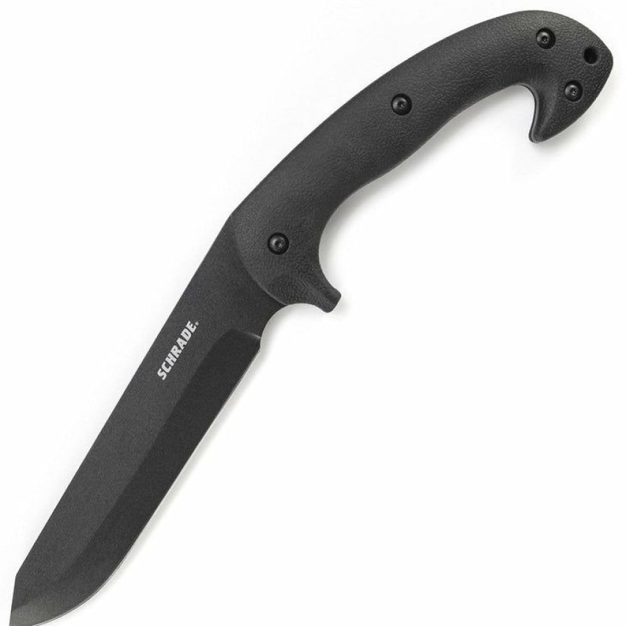 Pocket Knives * | Reasonable Price Schrade Schf43 Jessica-X Knife, 9 1070 Carbon Steel Fixed Blade, Tpe Handle