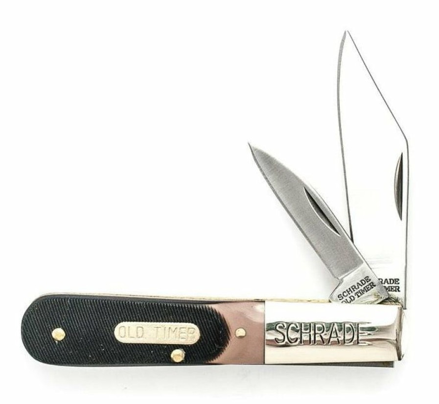 Pocket Knives * | Affordable Price Schrade Old Timer 280Ot Barlow 2-Blade Pocket Knife With Delrin Handle