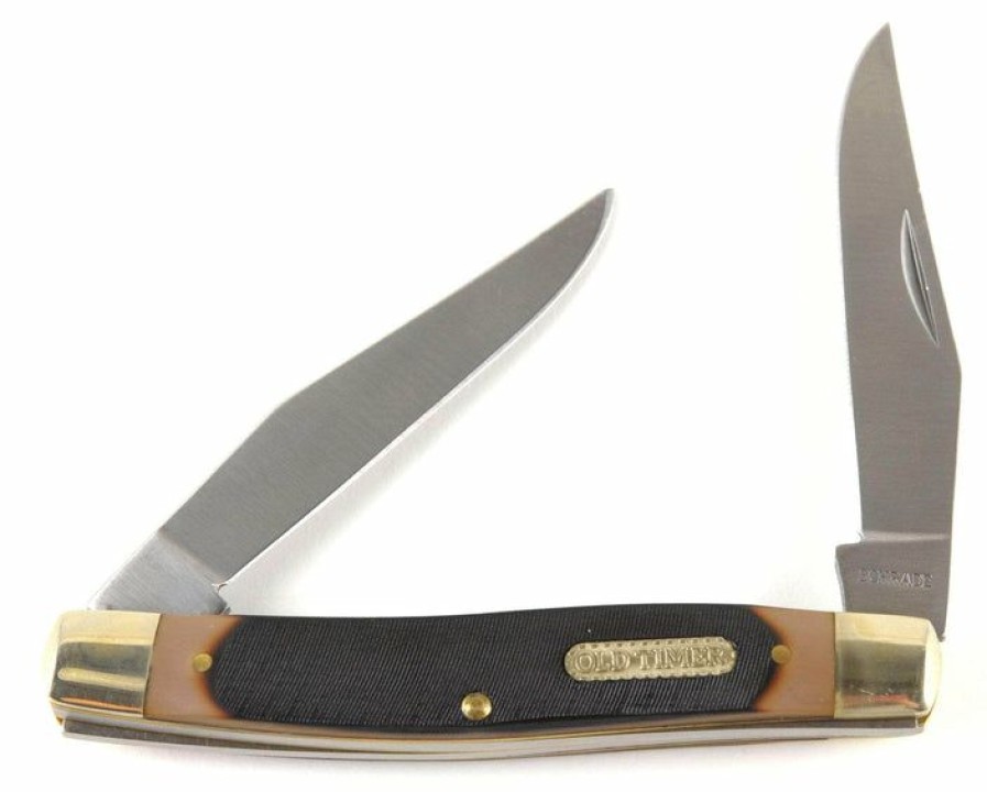 Pocket Knives * | Moderate Price Schrade Old Timer 77Ot Improved Game Muskrat 2-Blade Pocket Knife