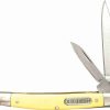 Pocket Knives * | Moderate Price Schrade Old Timer 33Oty Middleman Jack 2 Blade Knife With Yellow Handle