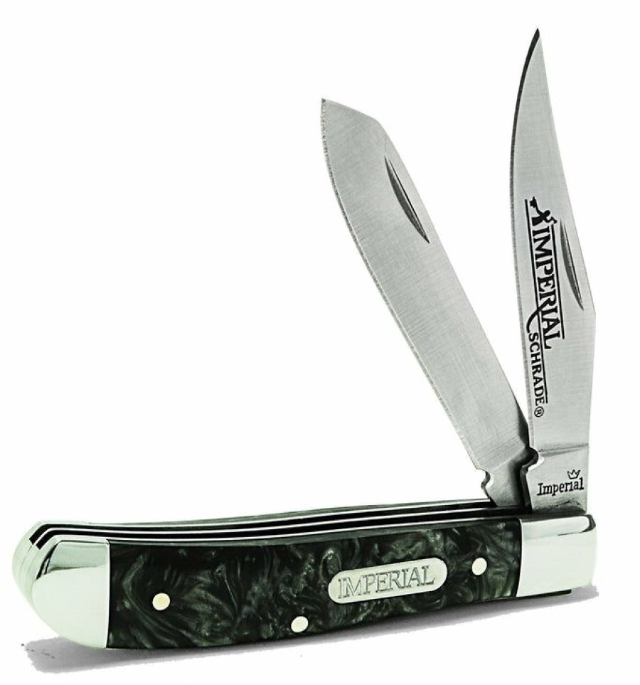 Blade * | Affordable Price Schrade Imperial Imp17T Stainless Steel 2 Blade Pocket Knife