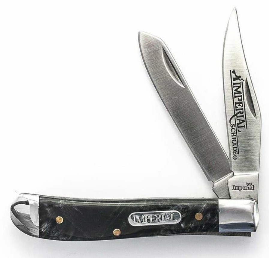 Blade * | Affordable Price Schrade Imperial Imp17T Stainless Steel 2 Blade Pocket Knife