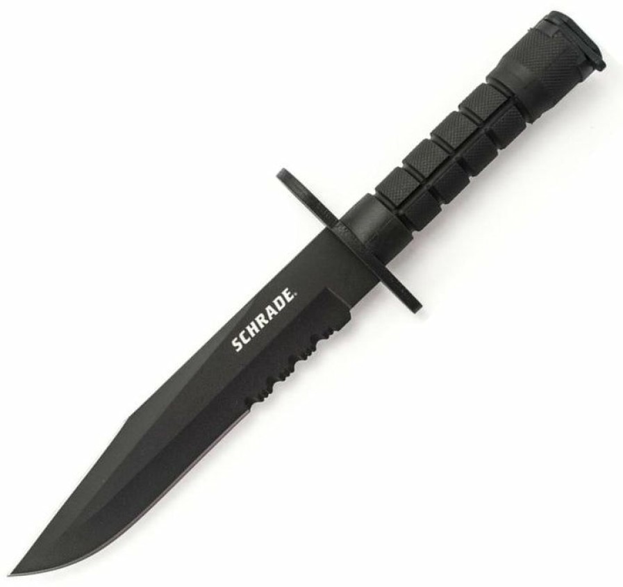 Pocket Knives * | Half-Price Schrade Schf6B Extreme Survival M-9 Bayonet Fixed Blade Knife W/ Tpr Handle