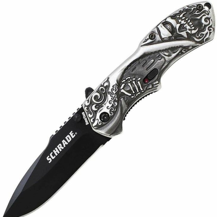 Blade * | Affordable Price Schrade Boneyard Series Reaper, 3.3 Magic Blade, Aluminum Handle Scha14B-Disco