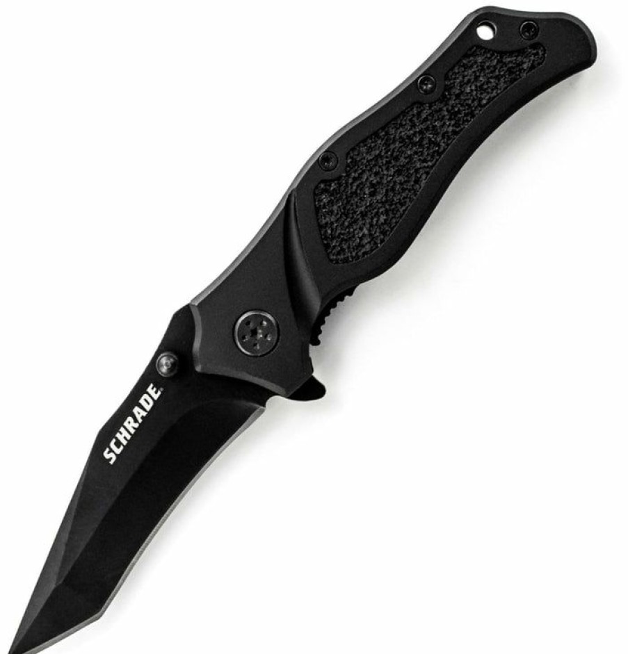 Blade * | Half-Price Schrade Sch203T Tactical Recurved Tanto Single Blade Folding Knife (2.9 Bl