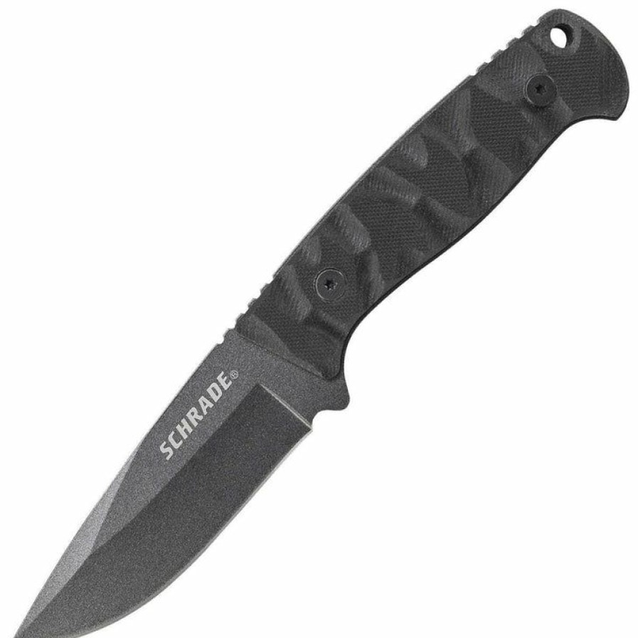 Pocket Knives * | Affordable Price Schrade Schf59Full Tang Fixed Blade Knife, Sheath