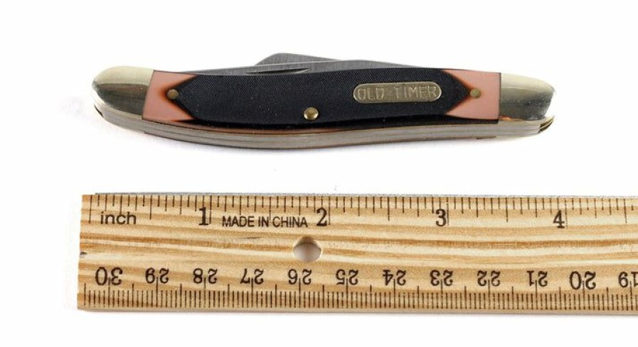 Pocket Knives * | Moderate Price Schrade Old Timer 61Ot Slim Premium Stock 3-Blade Pocket Knife