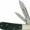 Blade * | Suitable Price Schrade 2-Blade Hammer Brand Barlow Green Pick Bone Pocket Knife